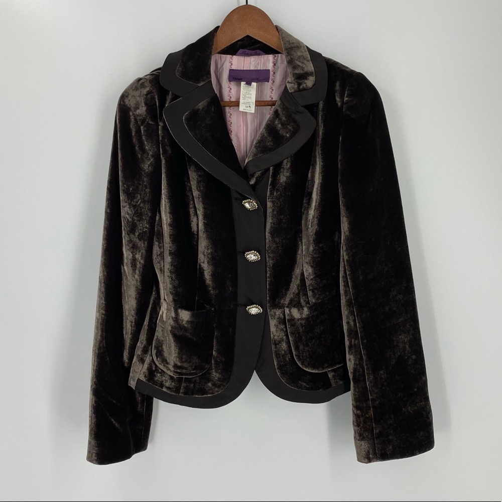 Les Copains Trend Velvet Jacket SZ 42/Small